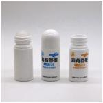 50ml/50cc HDPE White Plastic Roll On Bottle Round Shape for Other Cosmetic