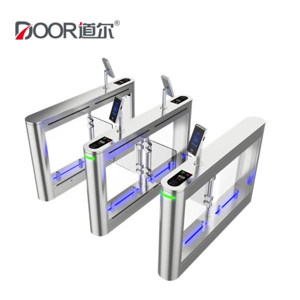 China Facial Recognition Tursntile Security Barrier Swing Gate for Physical Access Control System factory