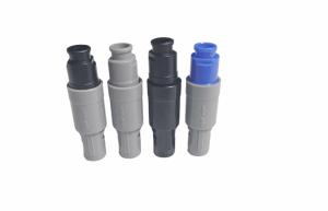 China Male 14pin Plastic Push Pull Connector In Solder Contact Type factory