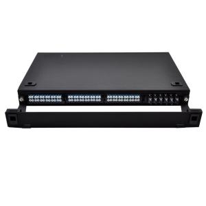 China Fixed Type 1U Patch Panel Aluminum Fiber Optic ODF Fusion Splice Tray factory