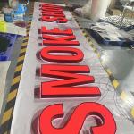 Mall outdoor indoor Led light letters _3D sign... Front acrylic LED backlit