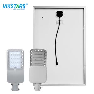 China 11.1V 40AH LED Solar Street Lights 2.4G Remote Controller Dia 60mm Pole factory