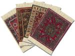 CM-007 Rubber Back Coasters Table Cover Oriental Fabric Mat Drink Mats Coaster