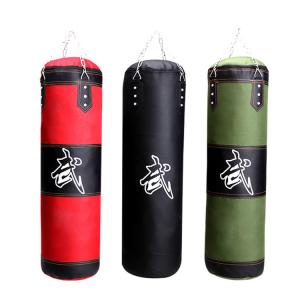 China Hot Selling PVC &amp; PU Gym Fitness Equipment Punching Bags for Boxing Exercises with Sand Filling factory
