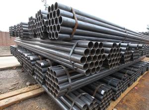 China Cold Rolled Welded Line Pipe , Q195 / Q235 Underground 4 Inch Black Steel Pipe factory