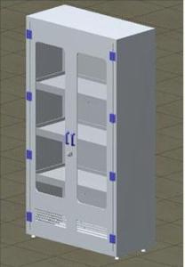 China 3 Shelves Storage Polypropylene Cabinet For Medical Hospital 450L factory