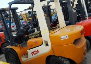 China Second Hand Forklifts TCM FD30 used japan forklifts ISUZU engine diesel 3 Ton factory