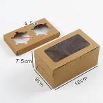 4x4 Kraft Paper Single Mini Pastry Cake Box For Wedding Christmas Baking