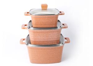 China Durable 3.0mm Aluminum Cookware 36cm Non Stick Soup Pot factory