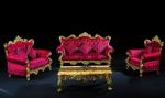 5 Piece Maharaja Luxury Living Room Furniture European French Wood Carving Sofa