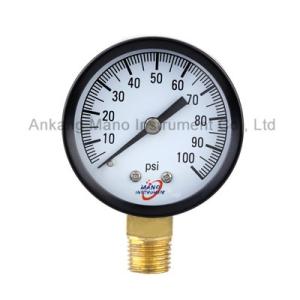 China Aluminum Dial Pressure Gauge 0-50°C Operating Temperature factory