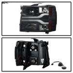 Clear Lens 1500 LED DRL Tube Projector Headlights for Improved Visibility on the