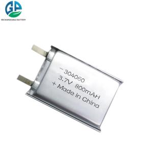 China 304060 Lithium Polymer Battery Pack 3.7v 800mah factory