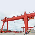 Outdoors Use Box Type Double Girder Gantry Crane With Electric Trolley
