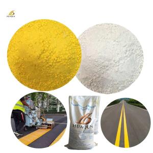 China Thermoplastic Powder Coating Strong Wear Resistance Road White Yellow Safety Line Painting Material Road Paint factory