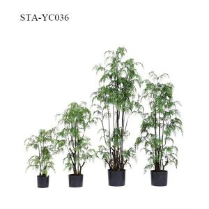 China Plastic Artificial Fern Tree Lush Leaves Extremely Lifelike For Decoration factory