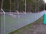 Hot Dipped Galvanized Link Chain Fence Low Carbon Steel Wire With High Secure