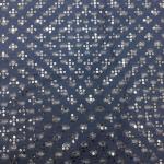 Hollow Stretch Embroidered Sequin Jean Denim Fabric Polyester Cotton