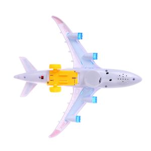 DIY Assembly Airbus Aircraft Autopilot Flash Sound Musical Lighting Toys