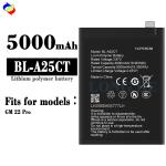 5000mAh Capacity Li-ion Polymer Battery BL-A25CT for General GM22 PRO Mobile