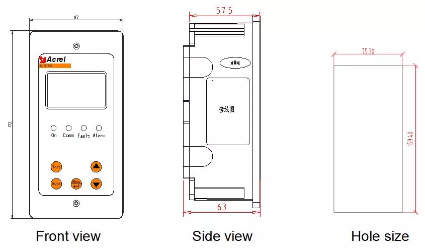 AID150 Alarm Display Device For Hospital Isolated Power System