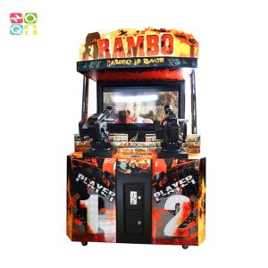 China FEC Coin Operated Rambo 2 Player Shooting Game Arcade Machine With 55 Inch LCD factory