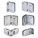 Stainless Steel Glass Clip Clamp Bathroom Frameless Shower Glass Clips