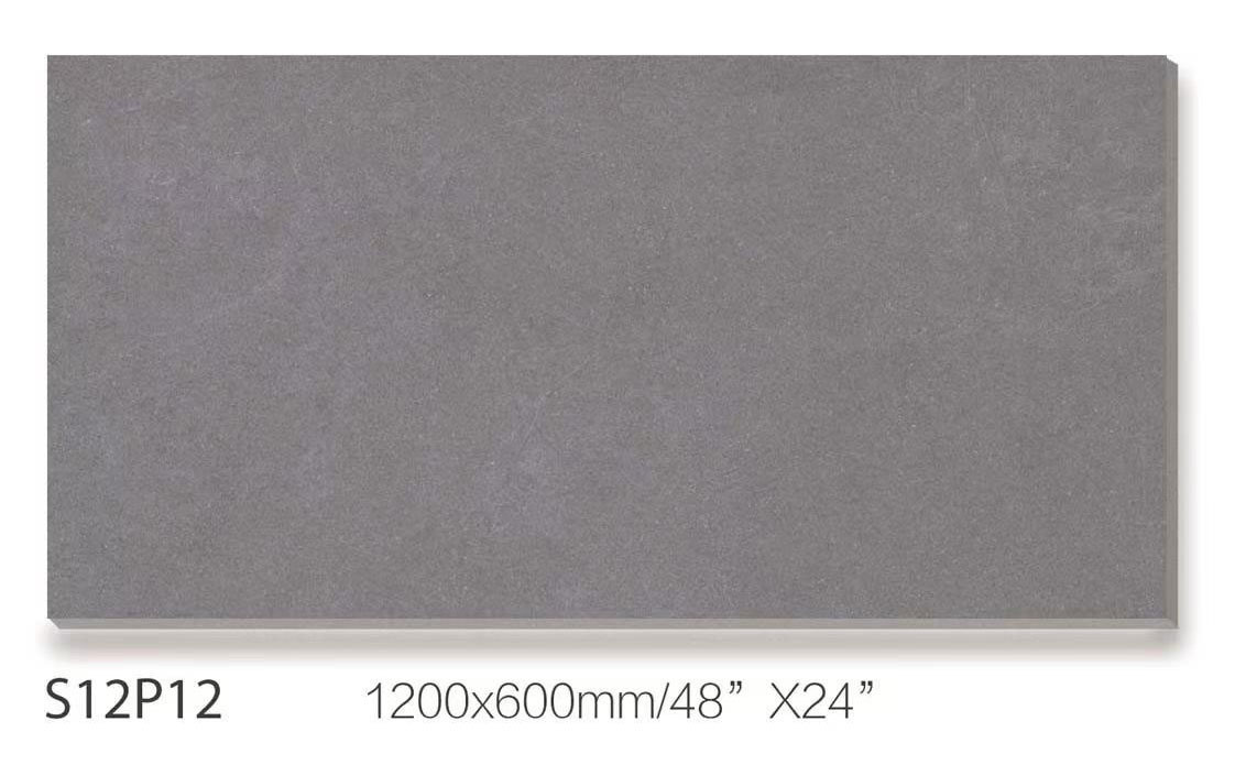 W.A 0.5% Dark gray 600x1200mm Outdoor Wall Vintage Tiles Baby Face Porcelain Tile for Living Room And Office