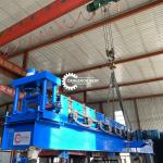 Full Auto Steel Profile Frame Roll Forming Machine Hydraulic Punching