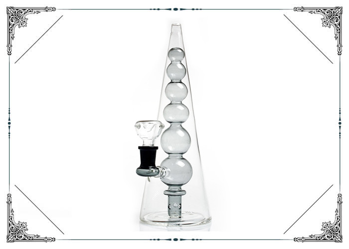 Sugar Coated Glass Bong Smoking Pipes , Haws Style Bottom Beaker Bongs