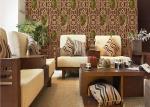 Bamboo And Tree Geometric Printing Chinese Style Wallpaper Simulated Wood Grain