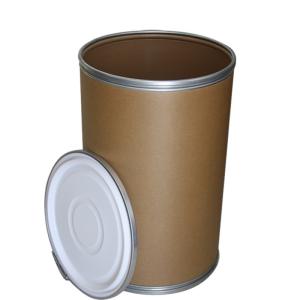 China 208L 55Gal Fiber Drum Barrel Recycled Kraft Paper 55 Gallon Fiber Drum factory
