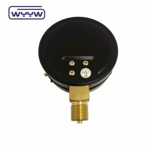 China Black Steel Lpg Capsule Pressure Gauge 0-5psi 2.5&quot; 63mm bottom Connection factory