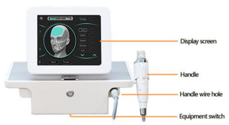 Skin Tightening Face Lifting Beauty Device Portable Radio Frequency RF Microneedling Machine
