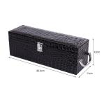 Luxury Custom Leather Wooden Wine Gift Box / Gift Boxes For Wine Glasses