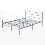 15.5kg Metal Double Bed 1490*300*110 Mm Optional Colour With Headboard