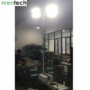China 2.8m roof mount pneumatic telescopic mast move light tower-4x120W LED-vehicle mounted light tower factory