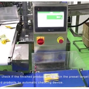 120WPM 100 Bags/ Min High Speed Check Weigher With Pusher