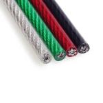 Flexible Stainless Steel Wire Rope Coated with Nylon PU PVC Standard AiSi SS304