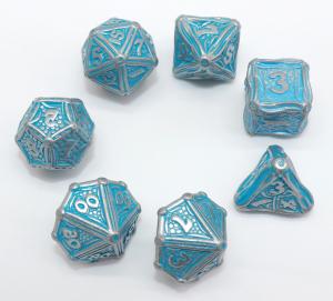 China Hand Polished Sharp Mini Polyhedral Dice Set 7 Piece For Collection factory
