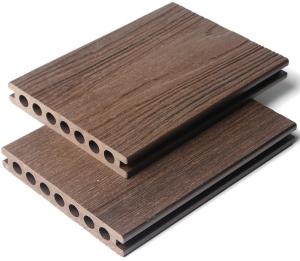 China 146 X 22 WPC Floor Decking Wpc Panel Wood Hollow Plastic Decking Boards Composite factory