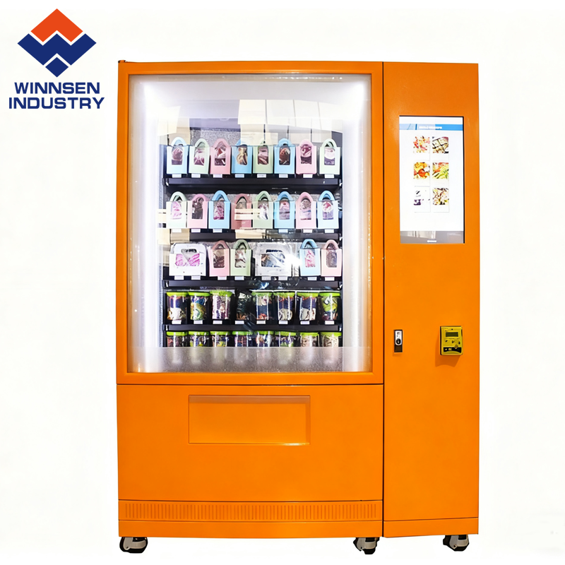 All-Day Access Food Vending Machine With Smart Temperature Control And Remote