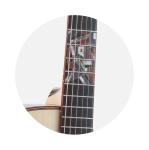 Custom Extrema Poison Folk Acoustic Guitar Solid Spruce Santos Rosewood Body Arm
