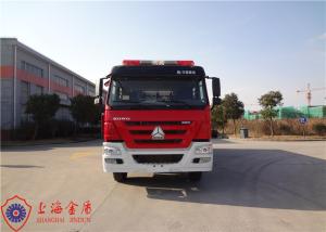 China 6x4 Drive Type Foam Fire Truck With Flat Top Metal Forward Turnover Cabin factory