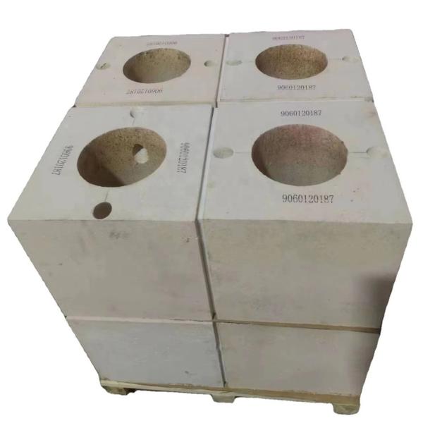 AZS Burner Brick for Glass Melting Furnaces Free Sample Provided CaO Content 0.3