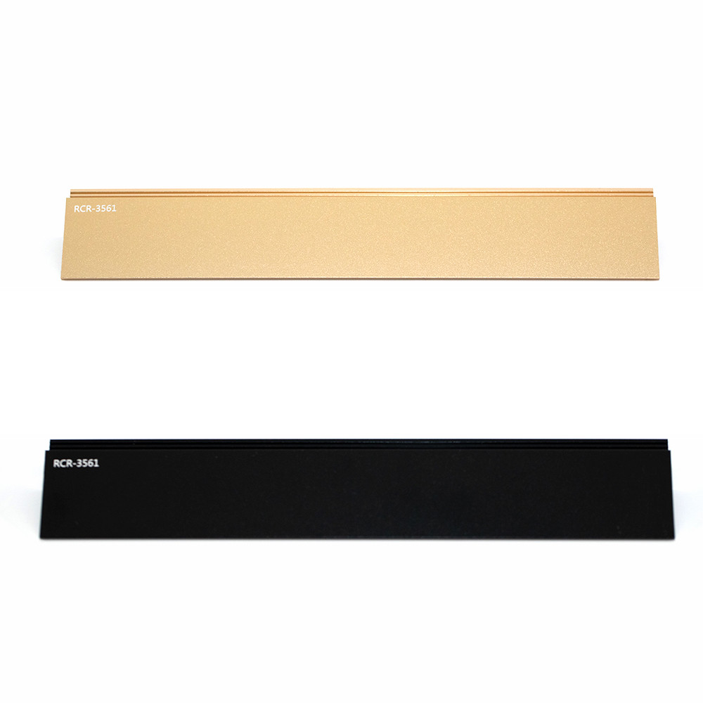 L Shape Hidden Aluminum Furniture Handle Anodized 12 Inch