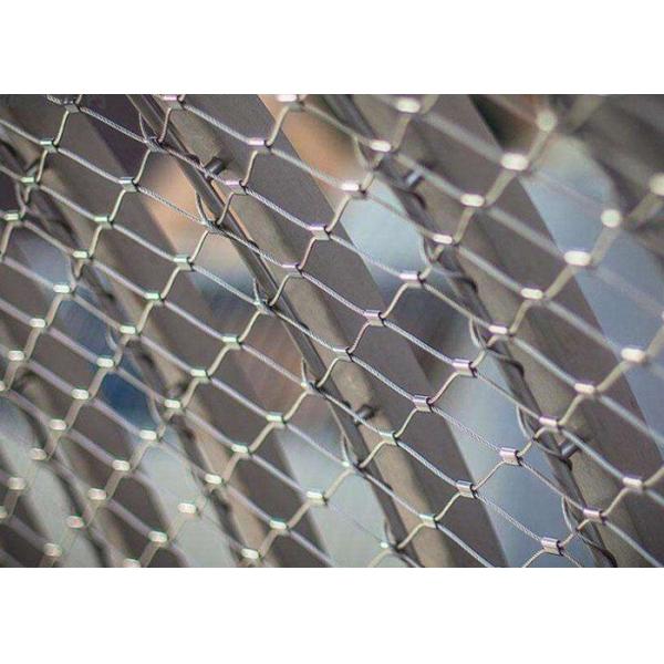 Flexible Stainless Steel Wire Rope Mesh with 3mm Wire Diameter and 7 x 7 or 7 x