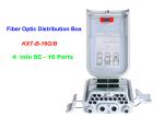 16 ~ 96 Cores FTTH Fiber Optic Distribution Box 4 into SC 16 Ports Wall mounting