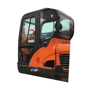 China DX60W DX90-9C DOOSAN Glass Left Side Striaght Position NO.2 Tempered Excavator Cab Glass factory
