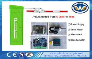 China Low Noise Auto Closing Parking Barrier Gate DC Backup Battery factory